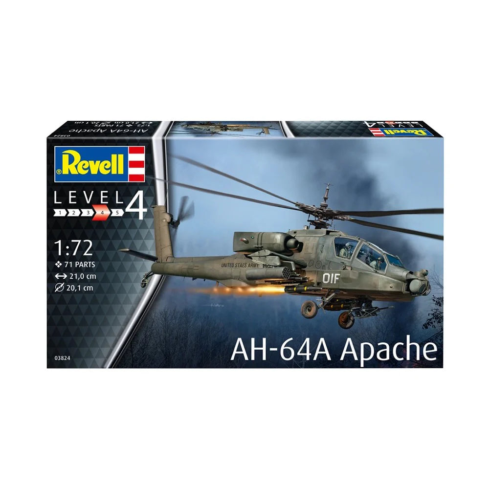 REVELL 1/72 AH-64A APACHE HELICOPER - Toyworld Frankston