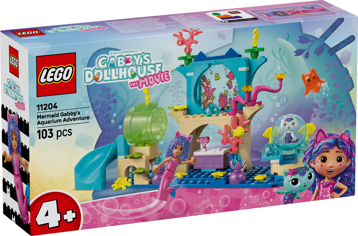 LEGO 11204 GABBY DOLLHOUSE - MERMAID GABBYS AQUARIUM ADVENTURE - Toyworld Frankston