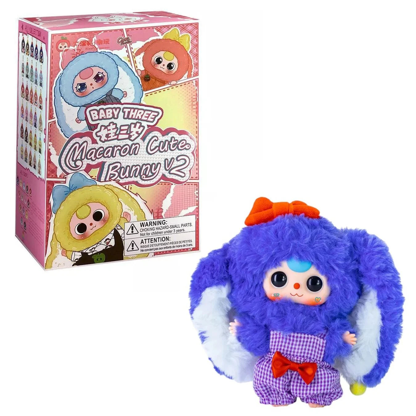 BABY THREE - MACARON CUTE BUNNY V2 PLUSH BLIND BOX