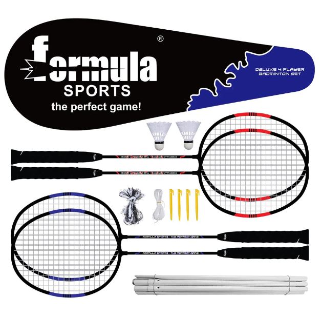 FORMULA SPORTS BADMINTON 4 PLAYER DELUXE SET - Toyworld Frankston