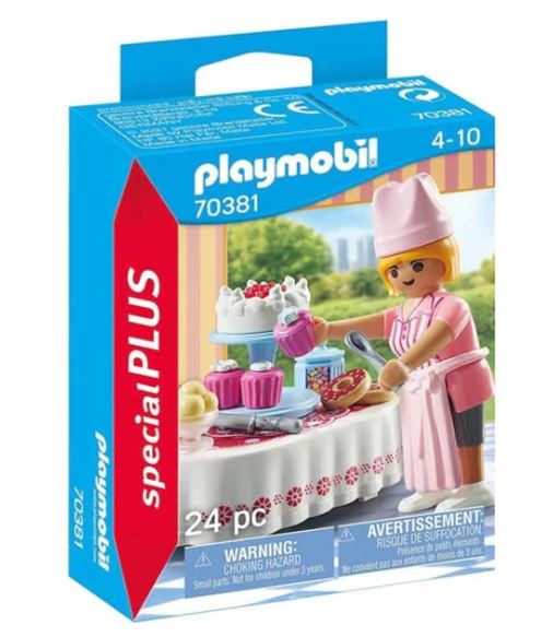 PLAYMOBIL 70381 SPECIAL PLUS - BAKER WITH DESSERT TABLE - Toyworld Frankston