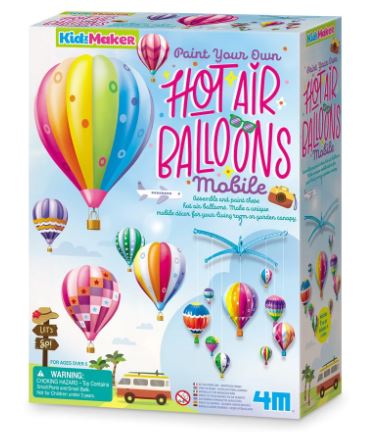 4M PAINT YOUR OWN HOT AIR BALLOONS MOBILE - Toyworld Frankston
