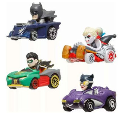 HOTWHEELS RACER VERSE - BATMAN 4 VEHICLE PACK - Toyworld Frankston