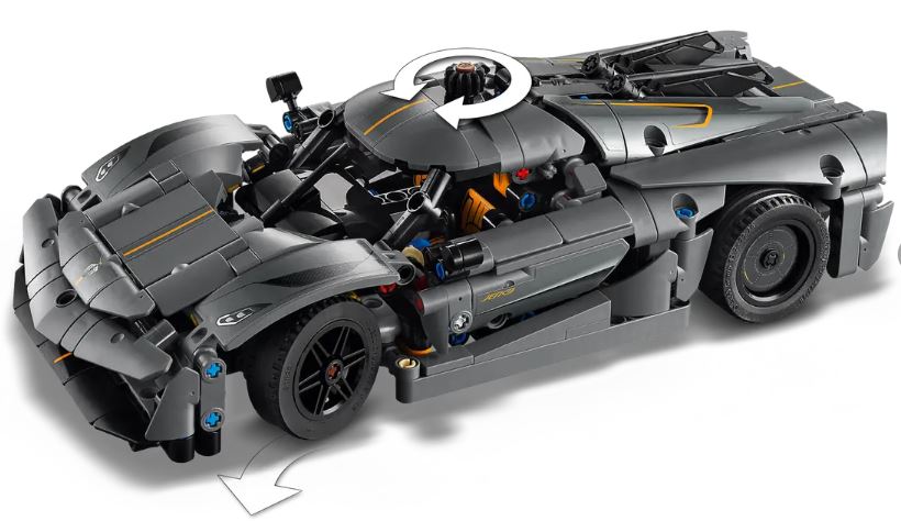 LEGO 42173 - TECHNIC - KOENIGSEGG JESKO ABSOLUT GRAY HYPERCAR - Toyworld Frankston