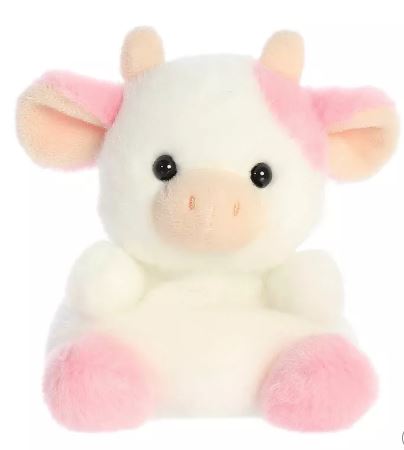 PALM PALS - BELLE STRAWBERRY COW 5" PLUSH - Toyworld Frankston