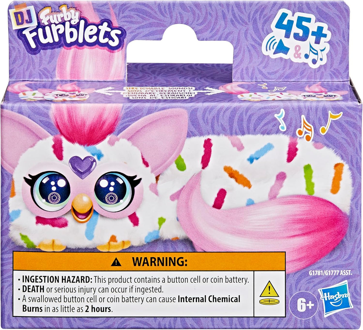 FURBY DJ FURBLETS - BERRY-CUP-CAKE INTERACTIVE PLUSH TOY