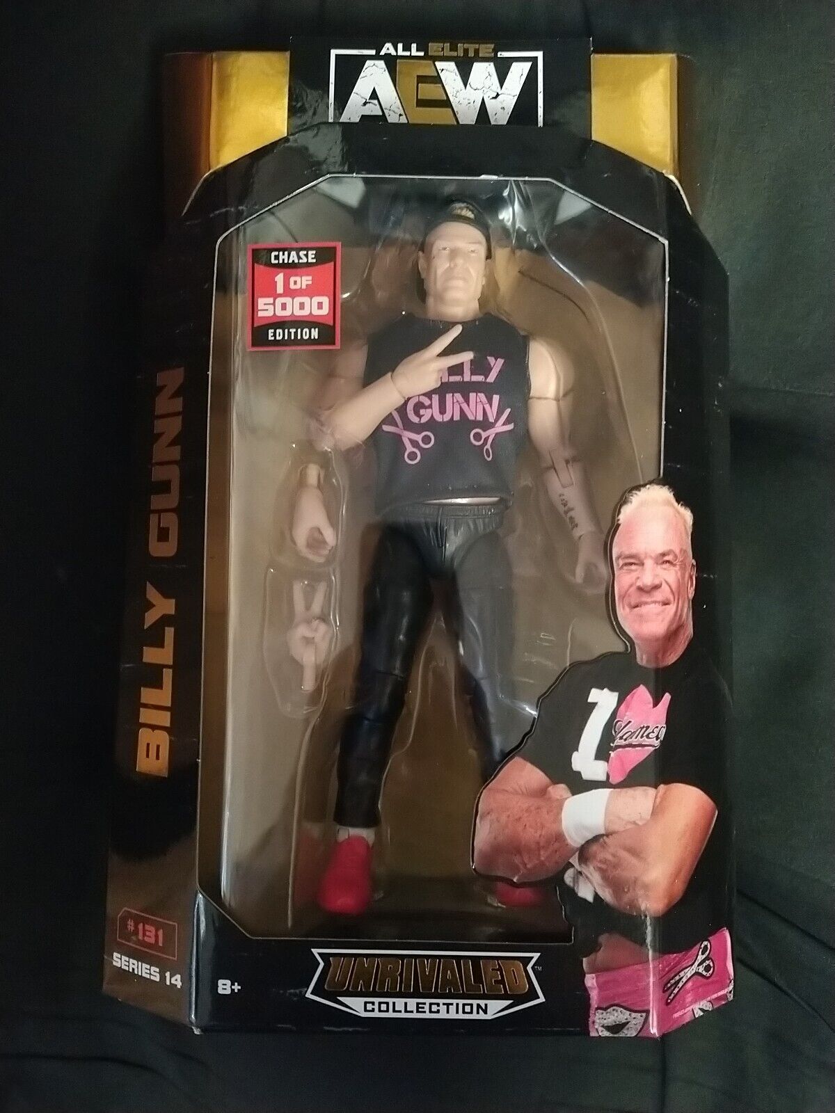 ALL ELITE AEW WRESTLING FIGURE 131 BILLY GUNN - UNRIVALED COLLECTION - Toyworld Frankston