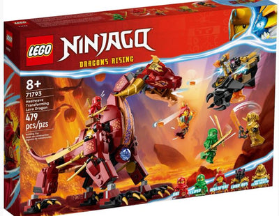 LEGO 71793 NINJAGO - HEATWAVE TRANSFORMING LAVA DRAGON - Toyworld Frankston