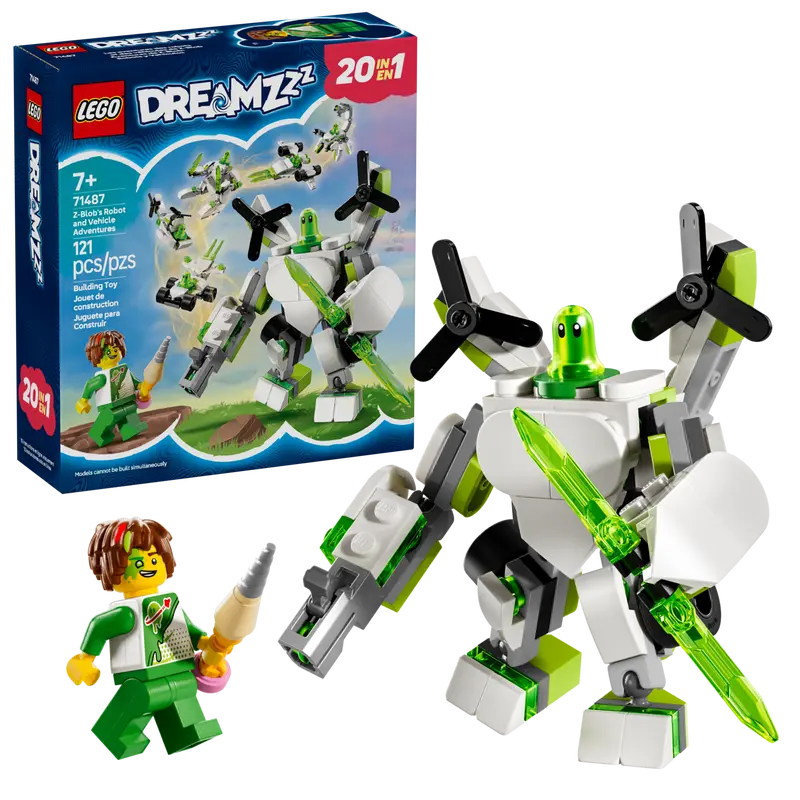 LEGO DREAMZZZ 71487 Z-BLOB'S ROBOT AND VEHICLE ADVENTURES - Toyworld Frankston