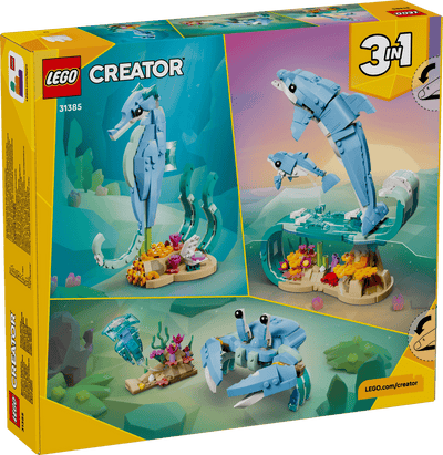 LEGO 31385 CREATOR - BEAUTIFUL DOLPHINS 3 IN 1 - Toyworld Frankston