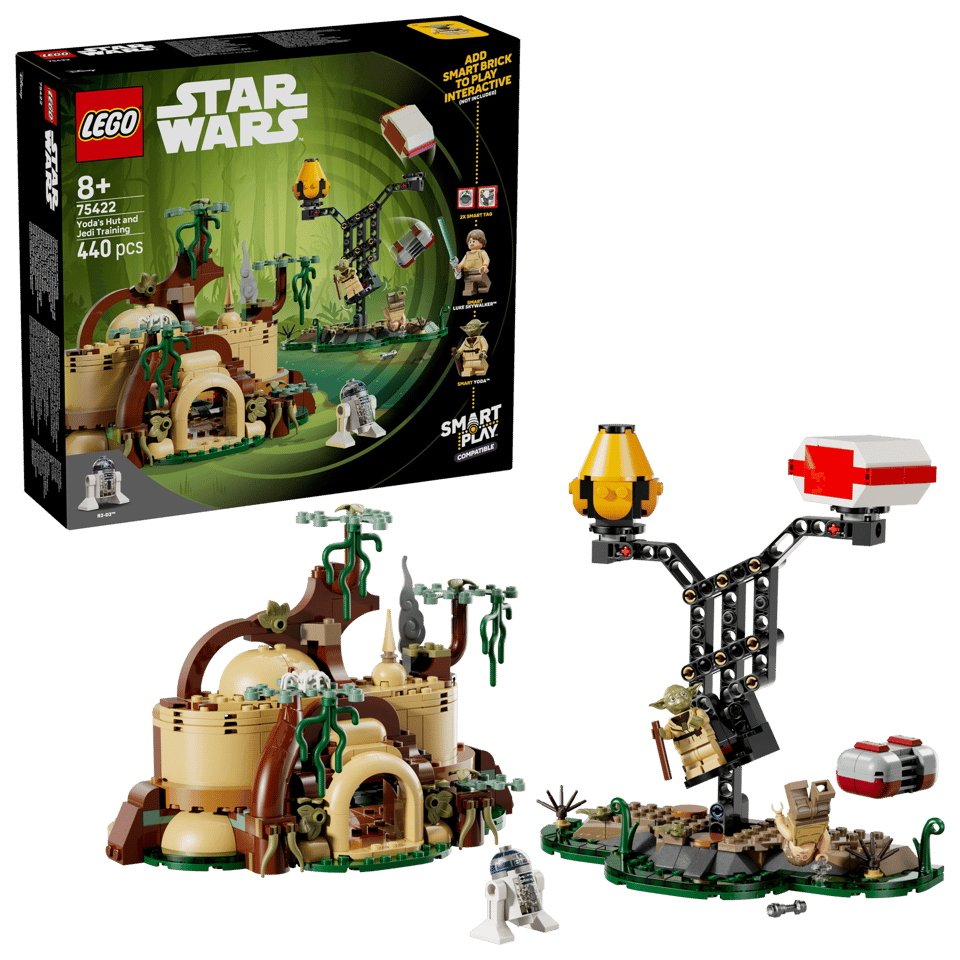 LEGO 75422 STAR WARS SMART PLAY - YODA'S HUT AND JEDI TRAINING - Toyworld Frankston