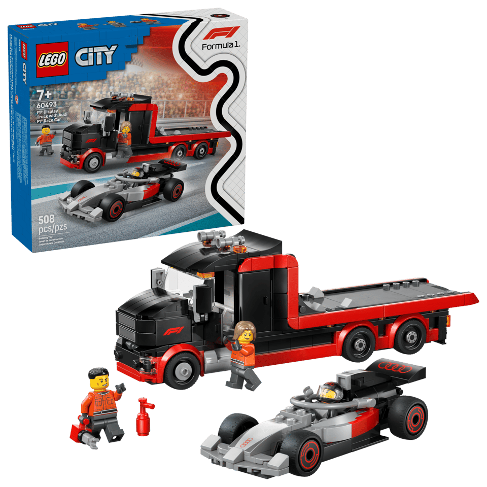 LEGO 60493 CITY - F1 DISPLAY TRUCK WITH AUDI F1 RACE CAR - Toyworld Frankston