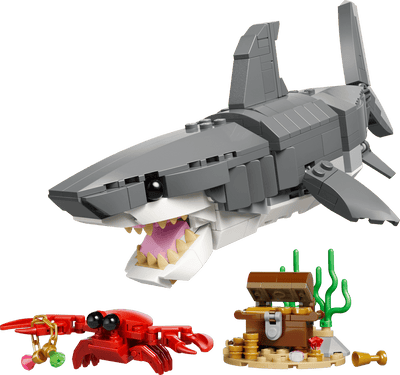 LEGO 31381 CRFEATOR - FIERCE SHARK WITH A TREASURE CHEST 3 IN 1 - Toyworld Frankston