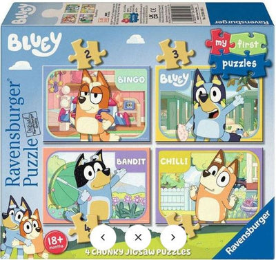 RAVENSBURGER PUZZLE PEPPA PIG LET'S PARTY! 4 IN A BOX 2-3-4-5 PIECE - Toyworld Frankston