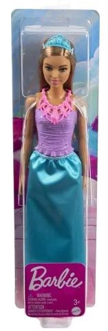 BARBIE DREAMTOPIA FLOWER DRESS BARBIE DOLL - DOLL -DARK SKIN PURPLE SKIRT