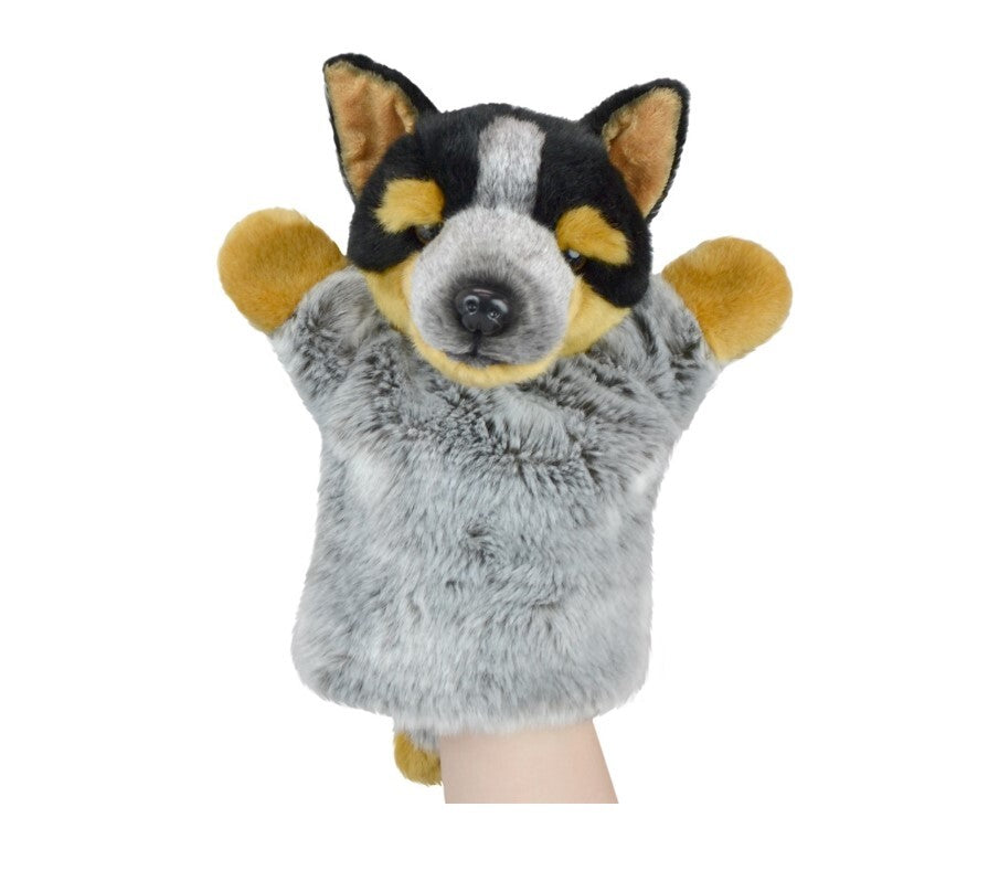 LIL FRIENDS 26CM HAND PUPPET - BLUE HEELER - Toyworld Frankston