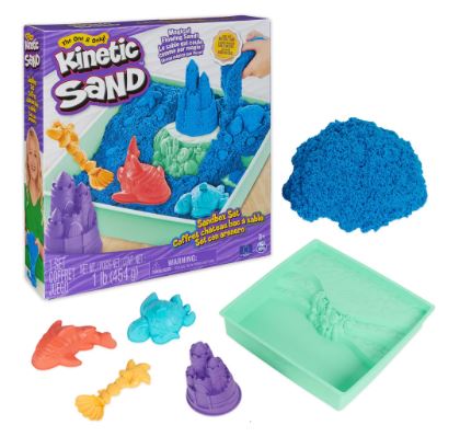 KINETIC SAND SANDBOX SET - BLUE - Toyworld Frankston