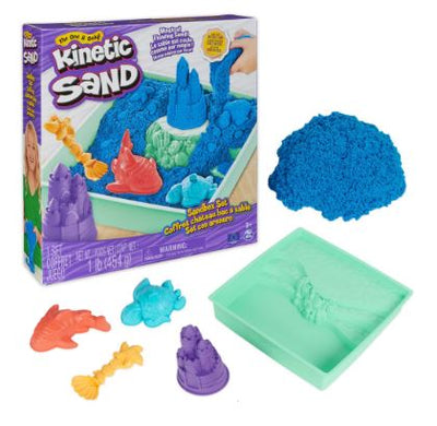 KINETIC SAND SANDBOX SET - BLUE - Toyworld Frankston
