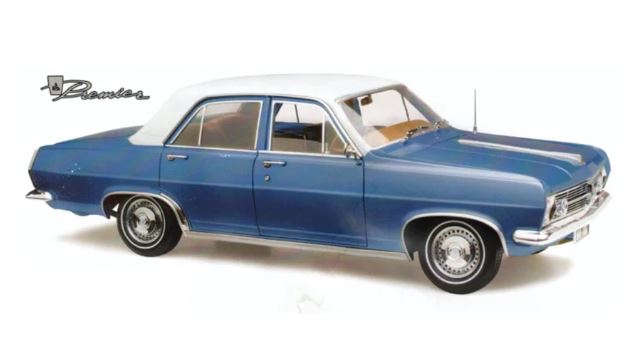 CLASSIC CARLECTABLES 1:18 HOLDEN HR PREMIER-HACIENDA BLUE METALLIC - Toyworld Frankston