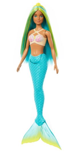BARBIE MERMAID COLOURFUL HAIR AND BLUE TAIL DOLL - Toyworld Frankston