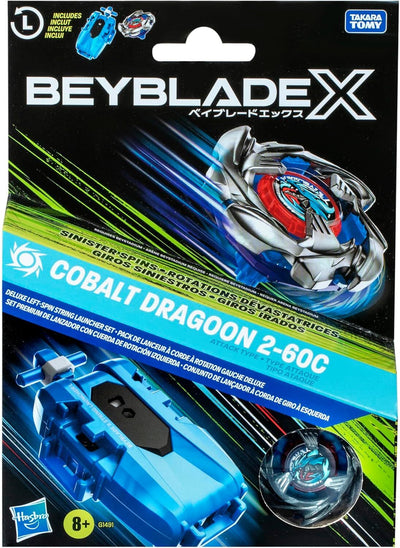 BEYBLADE X DELUXE STRING LAUNCHER SET - COBALT DRAGOON 2-60C