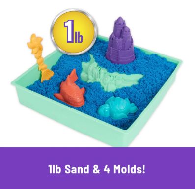 KINETIC SAND SANDBOX SET - BLUE - Toyworld Frankston