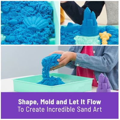 KINETIC SAND SANDBOX SET - BLUE - Toyworld Frankston