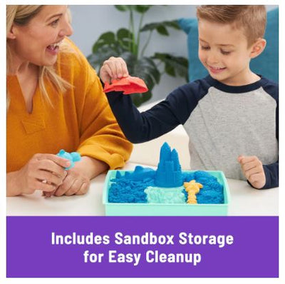 KINETIC SAND SANDBOX SET - BLUE - Toyworld Frankston
