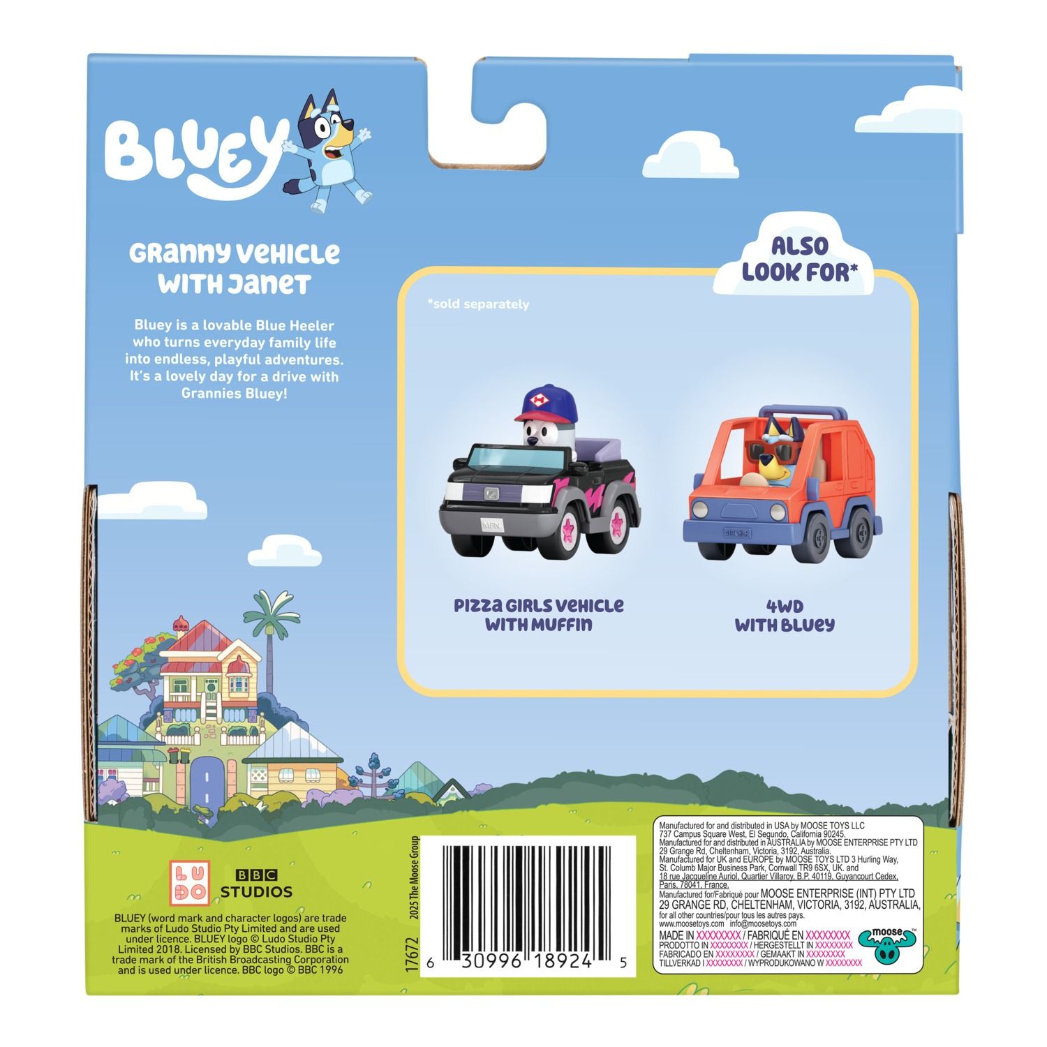 BLUEY SERIES 13 - BASIC VEHICLES - GRANNY CAR WITH JANET