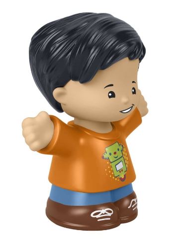 FISHER PRICE LITTLE PEOPLE SINGLE PACK -  BOY IN ORANGE SHRIT - Toyworld Frankston
