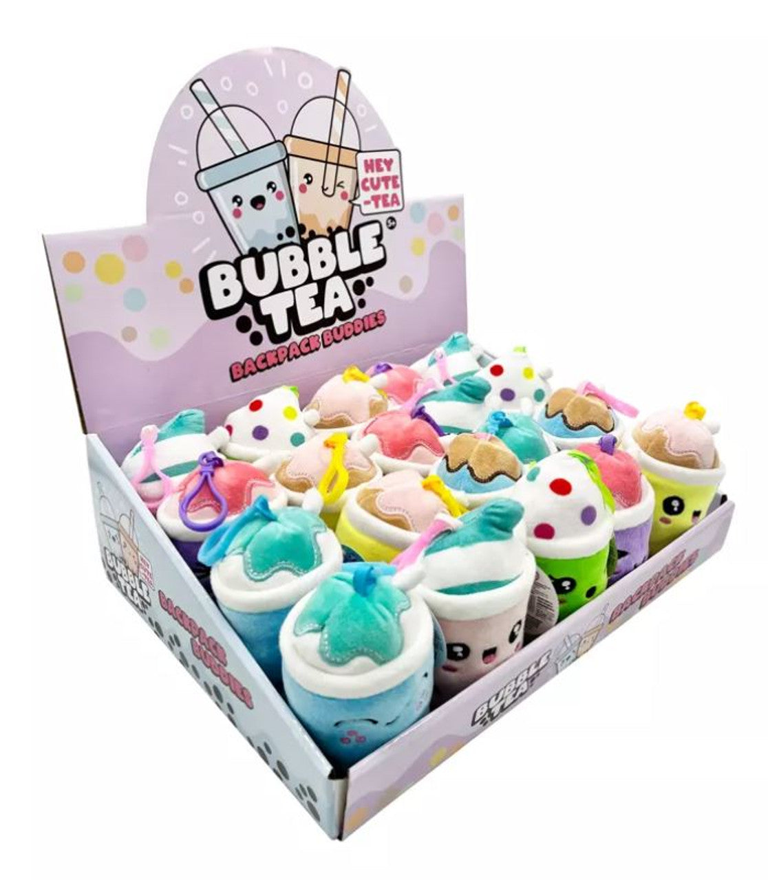 BACKPACK BUDDIES - BOBA BUBBLE TEA ASSORTED DESIGNS - Toyworld Frankston