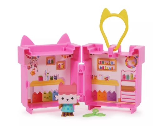 GABBY'S DOLLHOUSE CLIP ON PLAYSET BABY BOX PINK - Toyworld Frankston