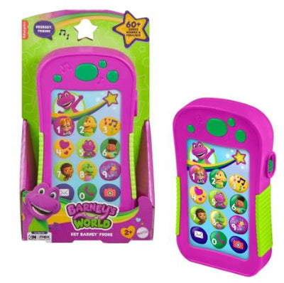 BARNEY'S WORLD - HEY BARNEY MUSICAL PHONE - Toyworld Frankston