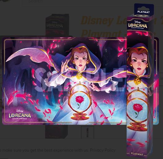 DISNEY LORCANA TCG SHIMMERING SKIES BELLE PLAYMAT - Toyworld Frankston