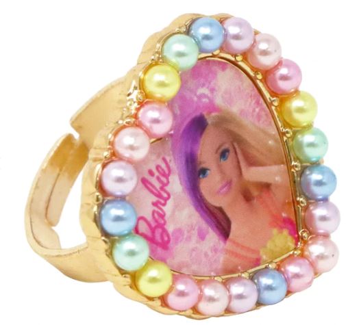 BARBIE RAINBOW FANTASY PEARL HEART RING - Toyworld Frankston