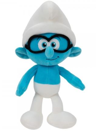 SMURF LITTLE PLUSH ASSORTED - BRAINY SMURF - Toyworld Frankston
