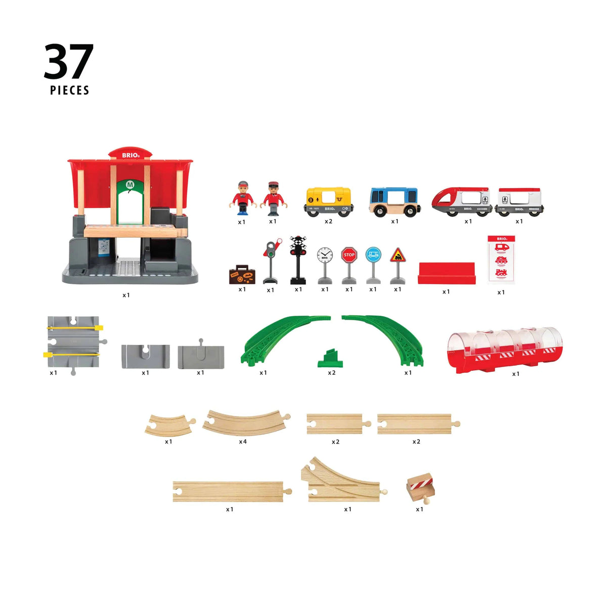 BRIO CENTRAL STATION SET 37 PIECES - 33989 - Toyworld Frankston