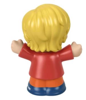 FISHER PRICE LITTLE PEOPLE SINGLE PACK -  BLONDE BOY IN RED - Toyworld Frankston
