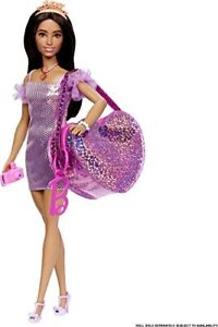 BARBIE FASHION ACCESSORIES - PINK SPARKLE DRESS AND BAG WITH 5 SURPRISES - Toyworld Frankston