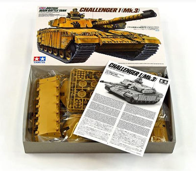 TAMIYA 1/35 BRITISH BATTLE TANK CHALLENGER 1 MK3 - Toyworld Frankston