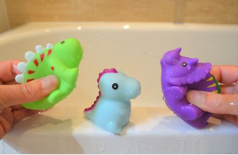 BUDDY & BARNY BATH TIME LIGHT UP DINOSAUR SQUIRTERS 3 PACK - Toyworld Frankston