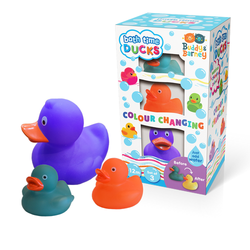 BUDDY & BARNY BATH TIME COLOUR CHANGING - DUCKS - Toyworld Frankston