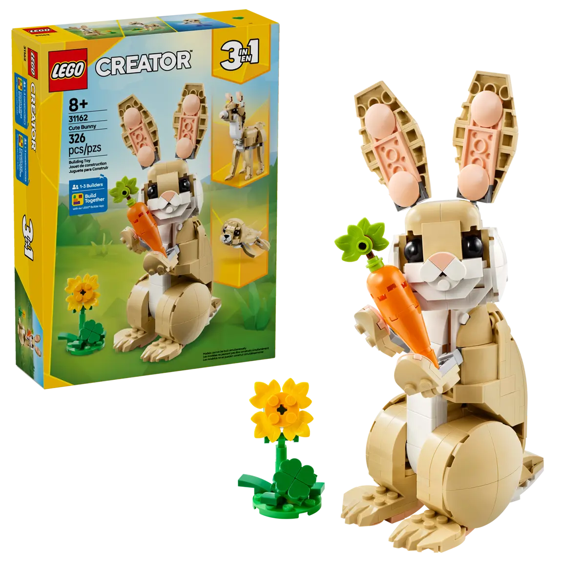 LEGO 31162 CREATOR 3 IN 1 - CUTE BUNNY - Toyworld Frankston