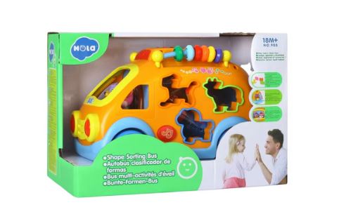 HOLA SHAPE SORTING BUS - Toyworld Frankston