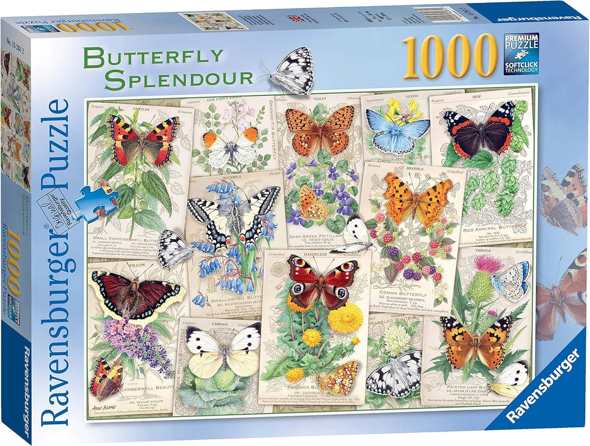 RAVENSBURGER PUZZLE -TROPICAL BUTTERFLIES 1000 PIECE