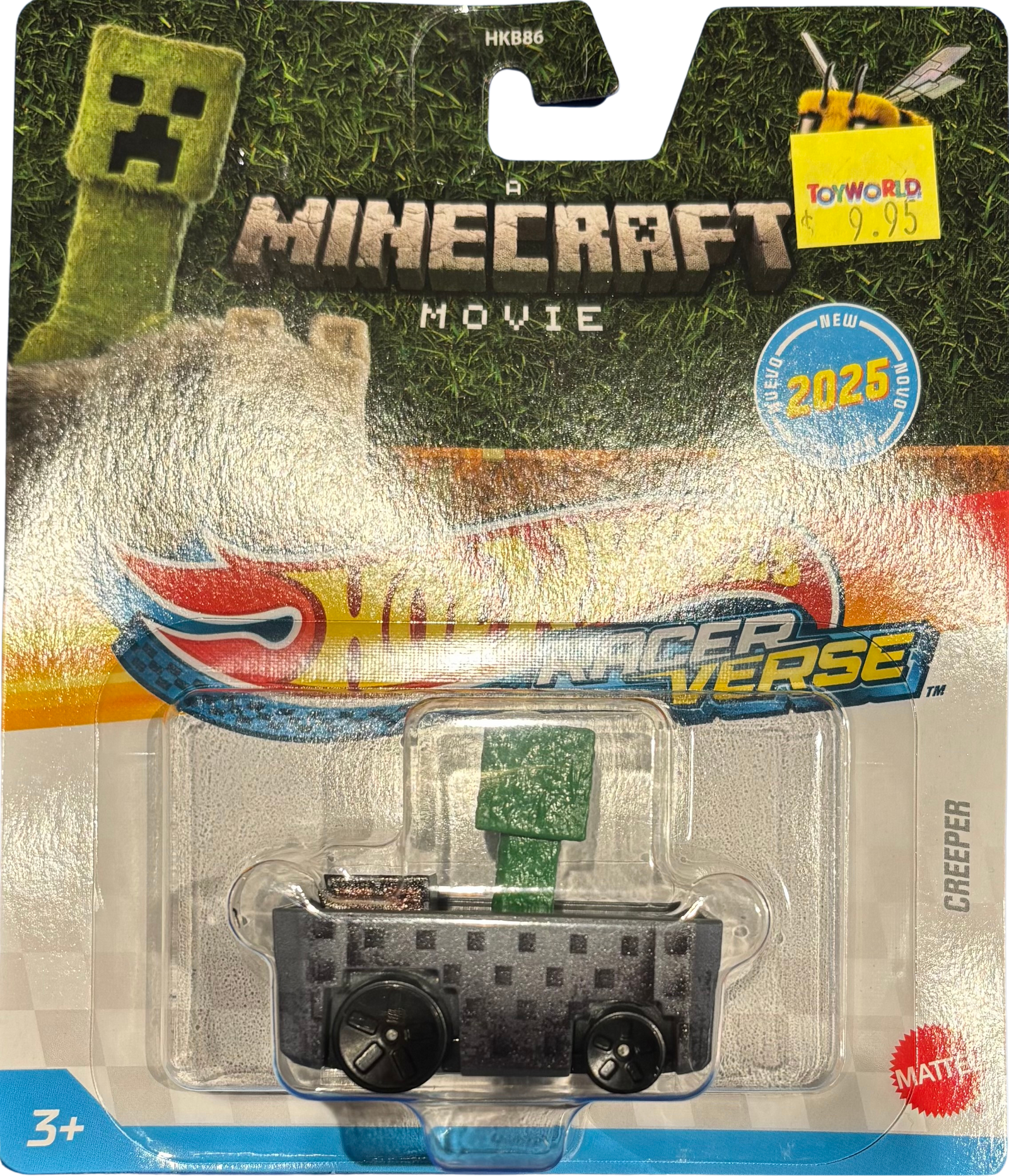 HOT WHEELS RACER VERSE - MINECRAFT MOVIE - CREEPER - Toyworld Frankston