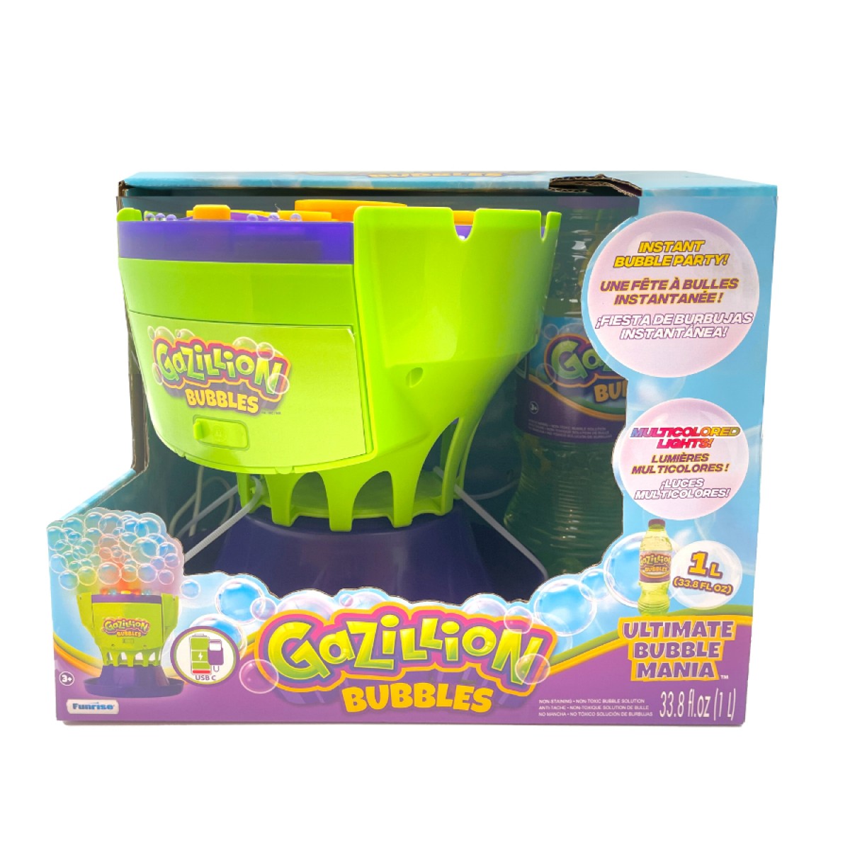 GAZILLION BUBBLES - ULTIMATE BUBBLE MANIA BUBBLE MACHINE - Toyworld Frankston