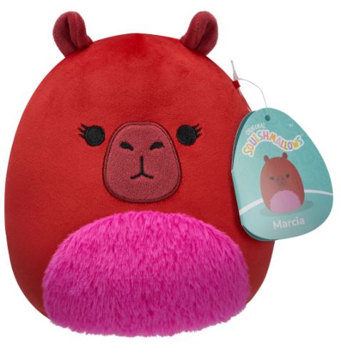 SQUISHMALLOWS - 7.5 INCH PLUSH - MARCIA THE RED CAPYBARA - Toyworld Frankston
