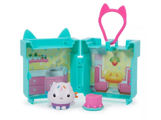 GABBY'S DOLLHOUSE CLIP ON PLAYSET ASST- 'CAKEY CAT' BLUE - Toyworld Frankston