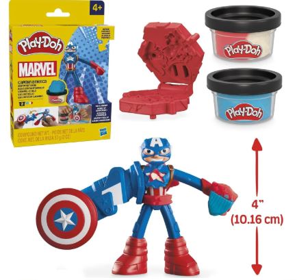 PLAY-DOH MARVEL - CAPTAIN AMERICA STAMPING SHIELD